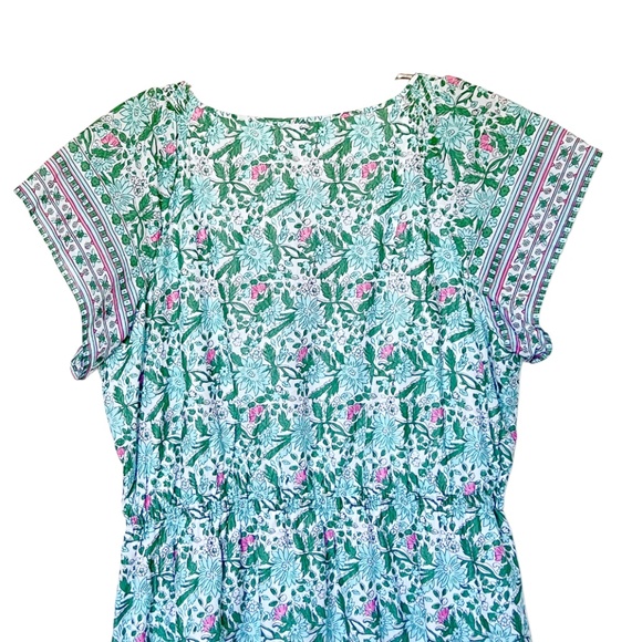 Talbots Voile Fit & Flare Dress Pretty Primrose  Size 14W - Picture 9 of 12